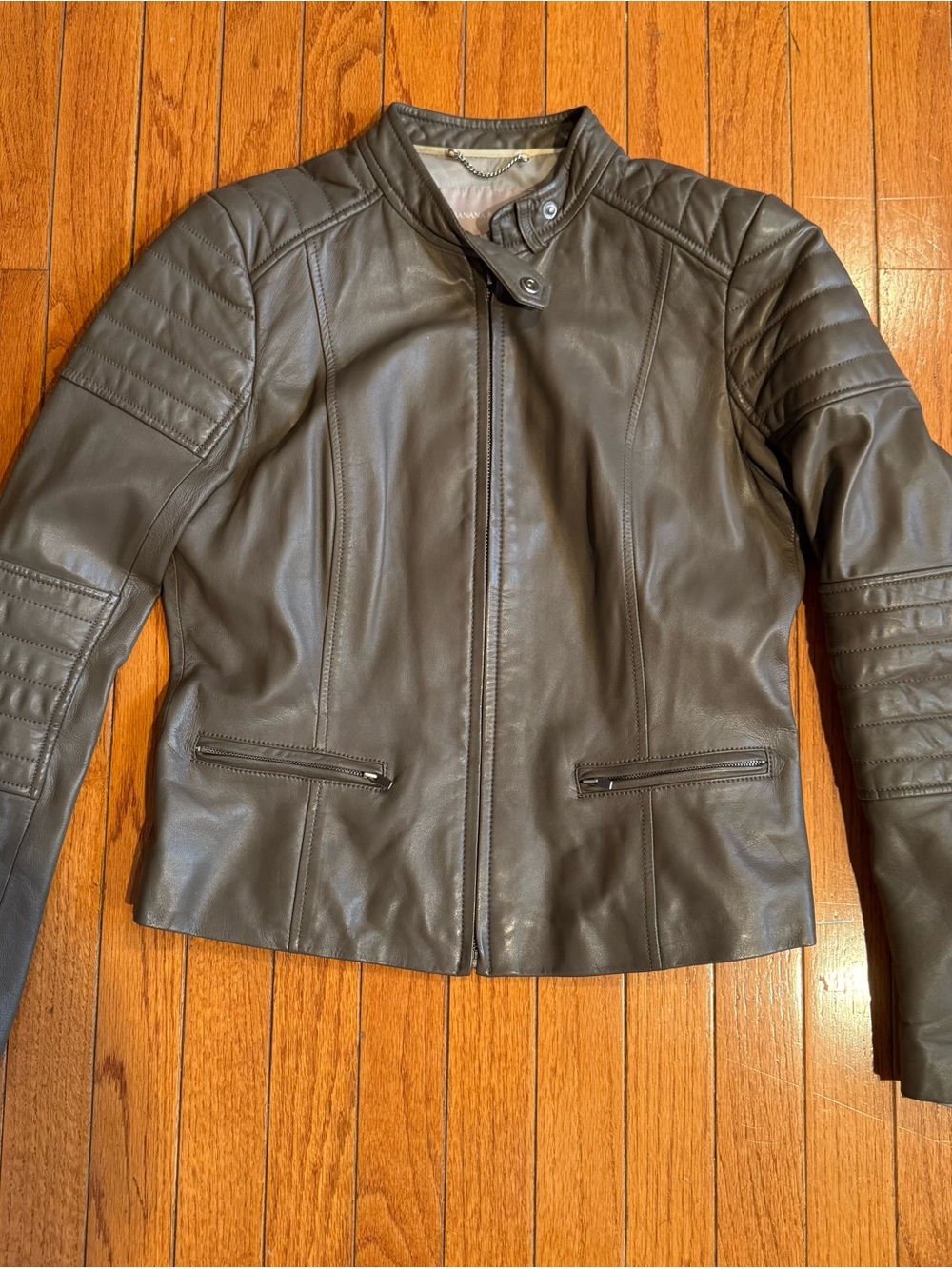 Banana Republic  Leather Moto Jacket Size S